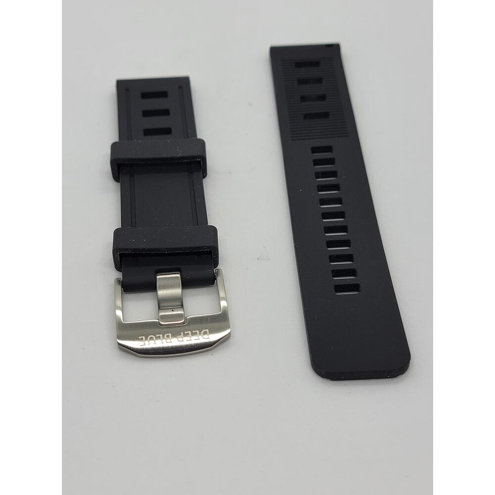 HYDRO 55 BLACK SOFT SILICON 22MM Deep Blue Band